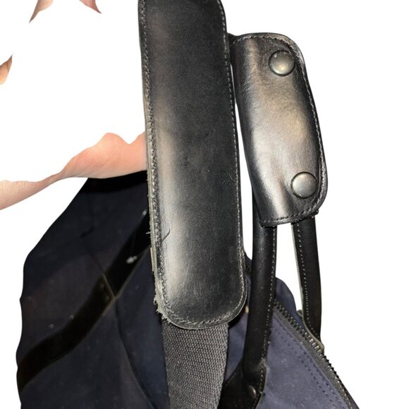 Dry Goods and Mens Furnishings by J. Crew navy blue duffel weekender suitcase ba - Picture 6 of 8